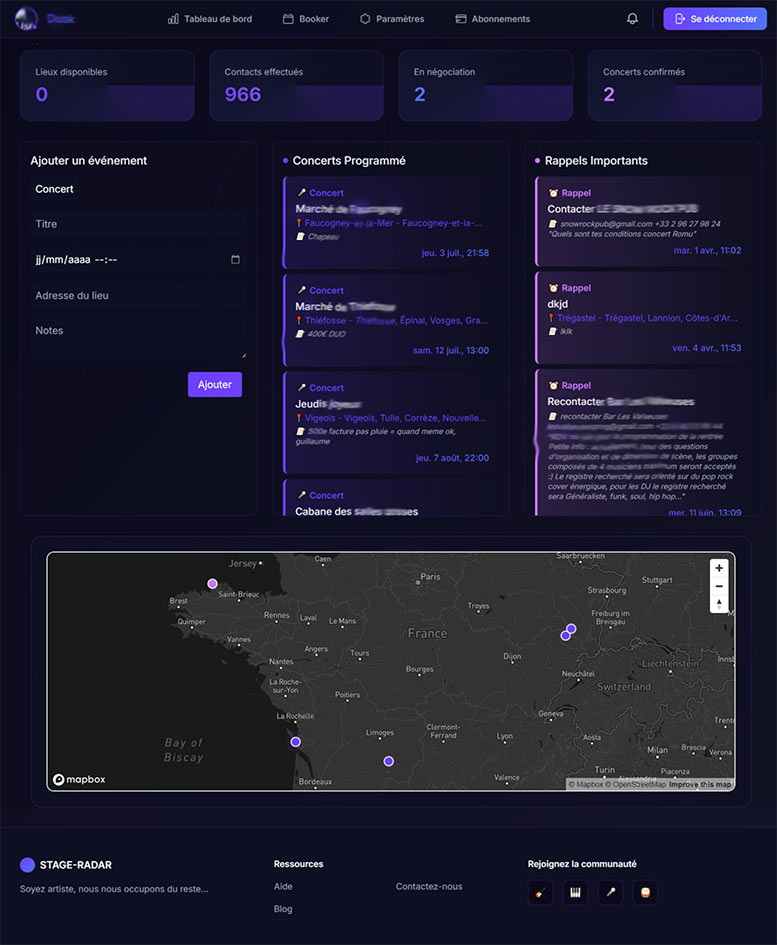 Dashboard Agenda